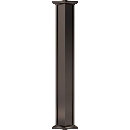 Ekena Millwork 8" x 10' Endura-Aluminum Acadian Style Column, Square Shaft (Load-Bearing 50,000 lbs) Non-Tapered EA0810ENPSCACAC